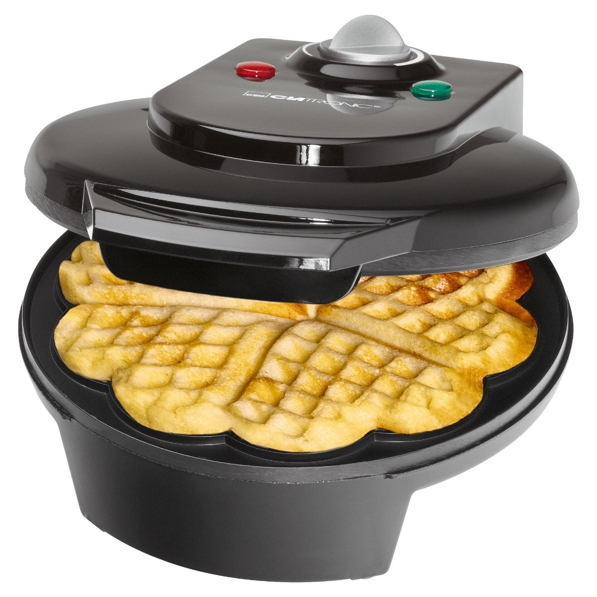 CLATRONIC 3491 Waffeleisen Schwarz WA