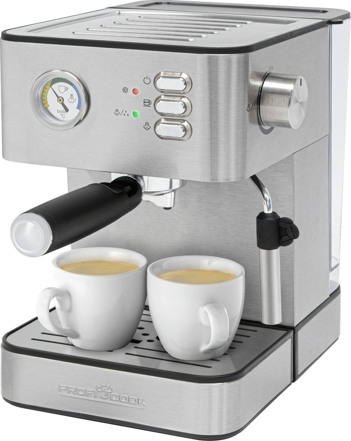 Silber Espressoautomat PROFICOOK 1209 PC-ES