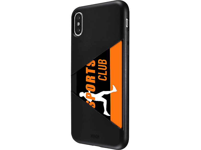 ARTWIZZ TPU Card Case, Backcover, (kompatibel Schwarz iPhone Xs), X mit Apple, iPhone