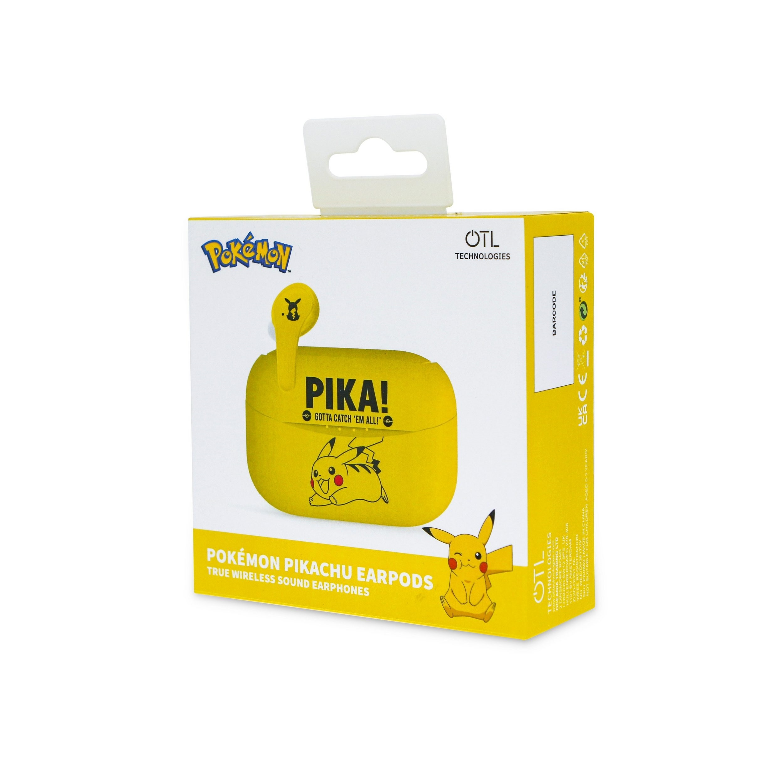 Bluetooth Pikachu, Pokémon OTL Kopfhörer In-ear TECHNOLOGIES gelb
