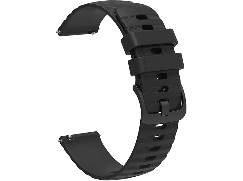 INF Uhrenarmband aus Silikon, Ersatzarmband, Samsung, Galaxy Watch 5, schwarz