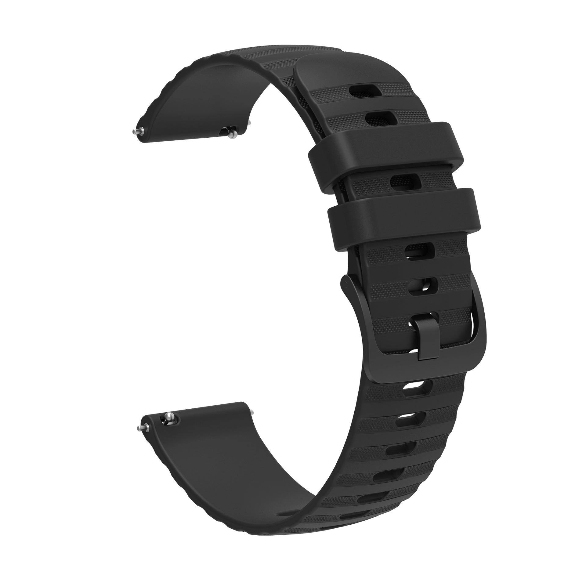 Uhrenarmband Galaxy Ersatzarmband, Silikon, INF schwarz Samsung, Watch 45 3 mm,