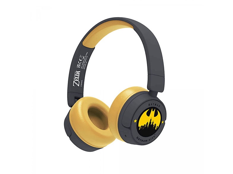 BATMAN Kopfhörer On-Ear Junior Wireless 85dB/95dB, On-ear Kopfhörer Mehrfarbig