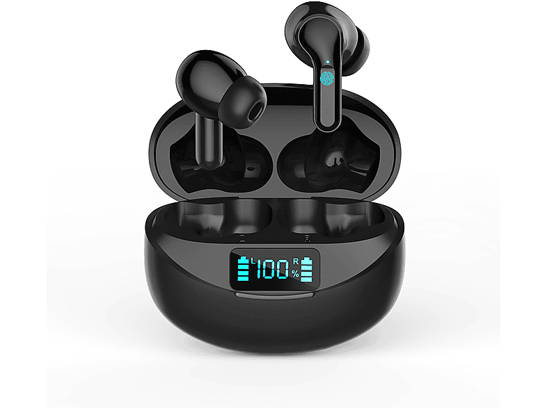 INF Kabellose Bluetooth-Ohrhörer, In-ear Kabellose Kopfhörer schwarz
