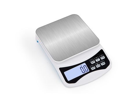 INF Digitale Kaffeewaage mit Timer USB-gesteuert 5kg / 0,1g Küchenwaage  (Max. Tragkraft: 5 kg