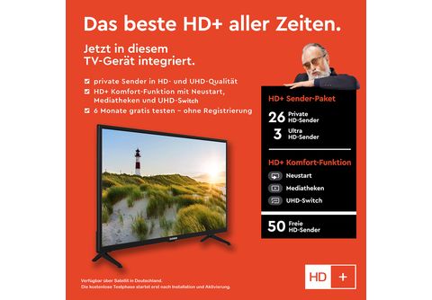 (Flat, MediaMarkt LED SMART 80 HD-ready, TV | Zoll / TELEFUNKEN 32 TV) cm, D32H550X1CWT