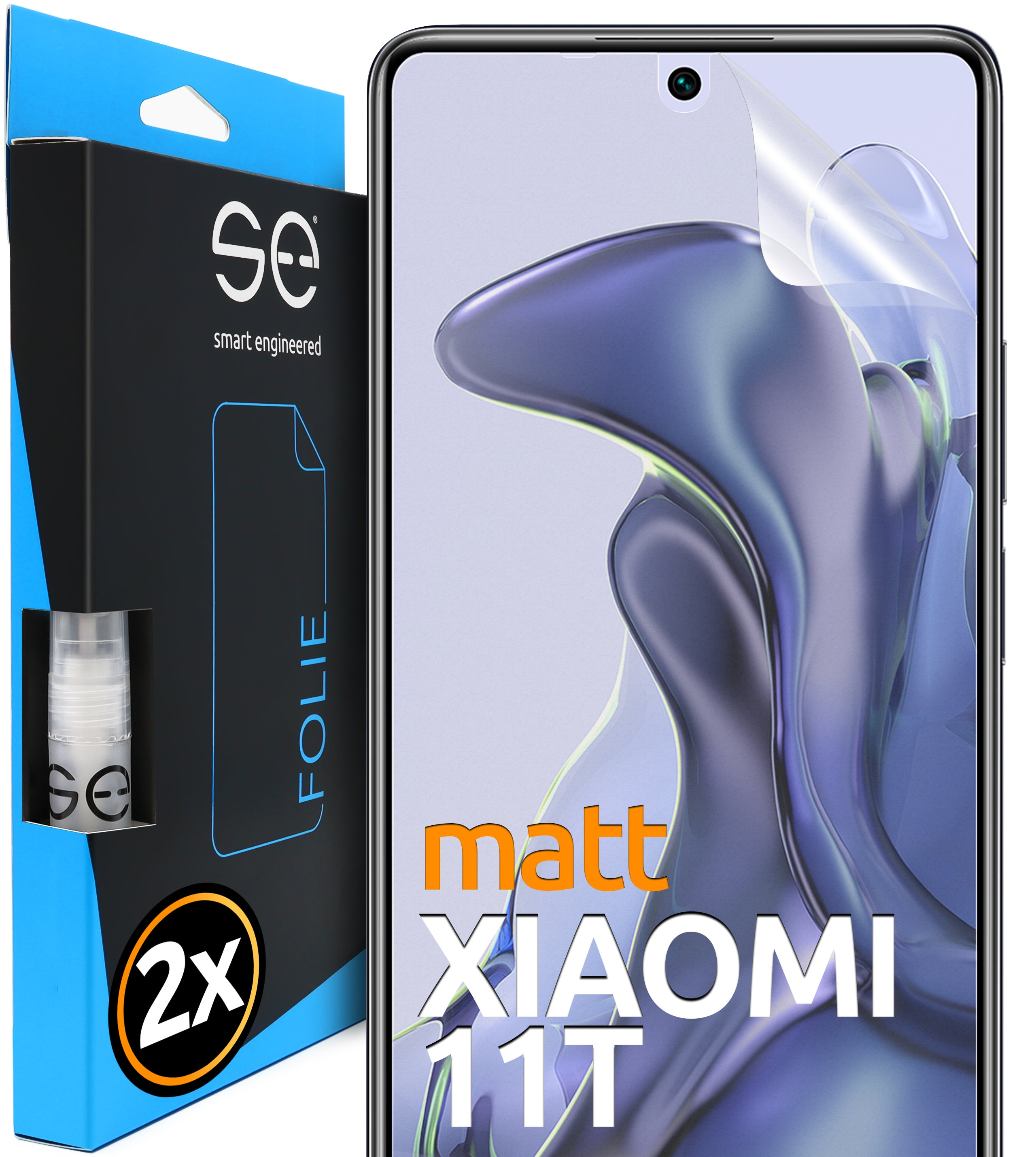 SMART ENGINEERED 2x se® (entspiegelt) 11T) Xiaomi Schutzfolie(für