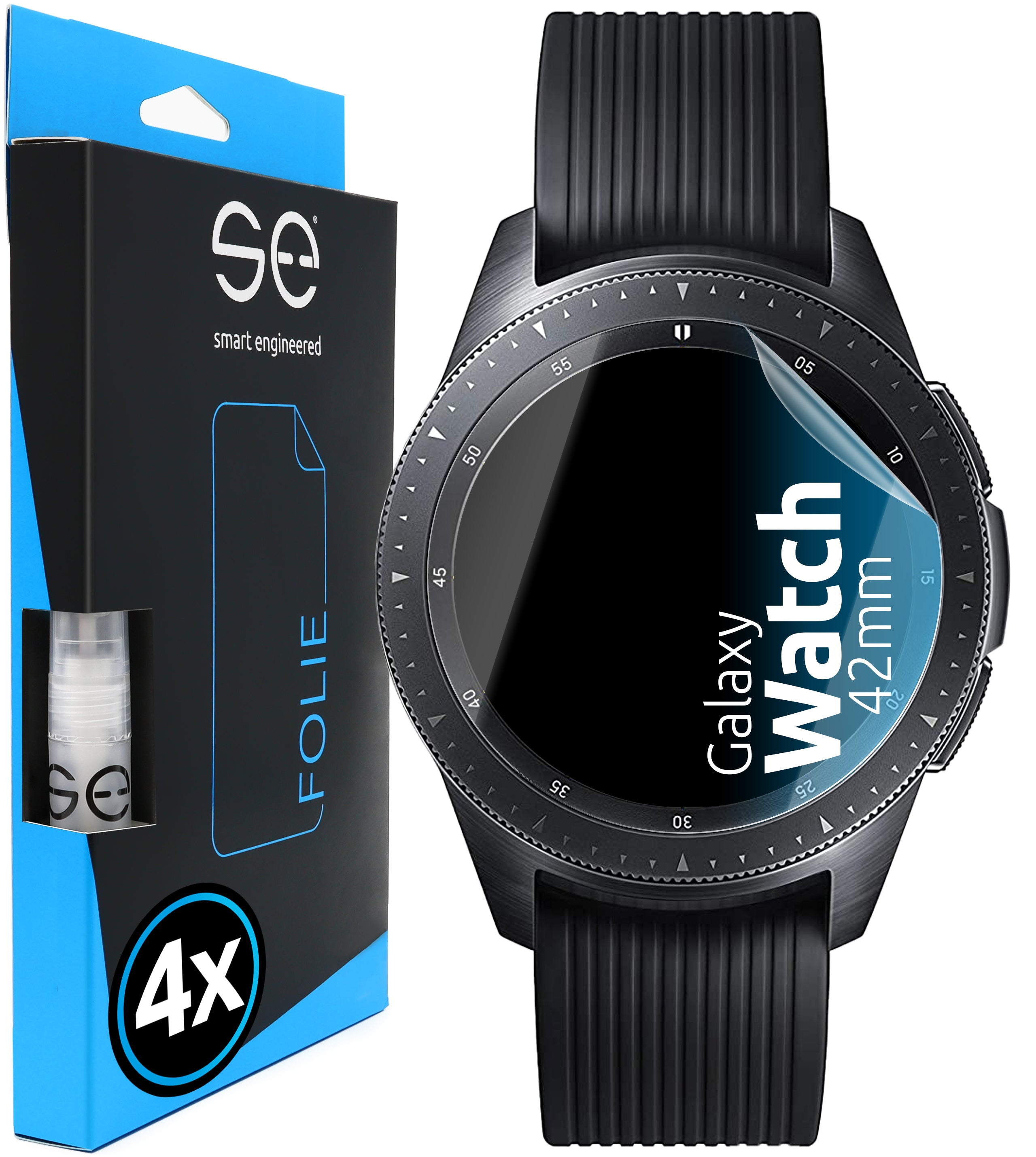 SMART ENGINEERED 2x se® Galaxy Samsung (42mm)) Schutzfolie(für Watch