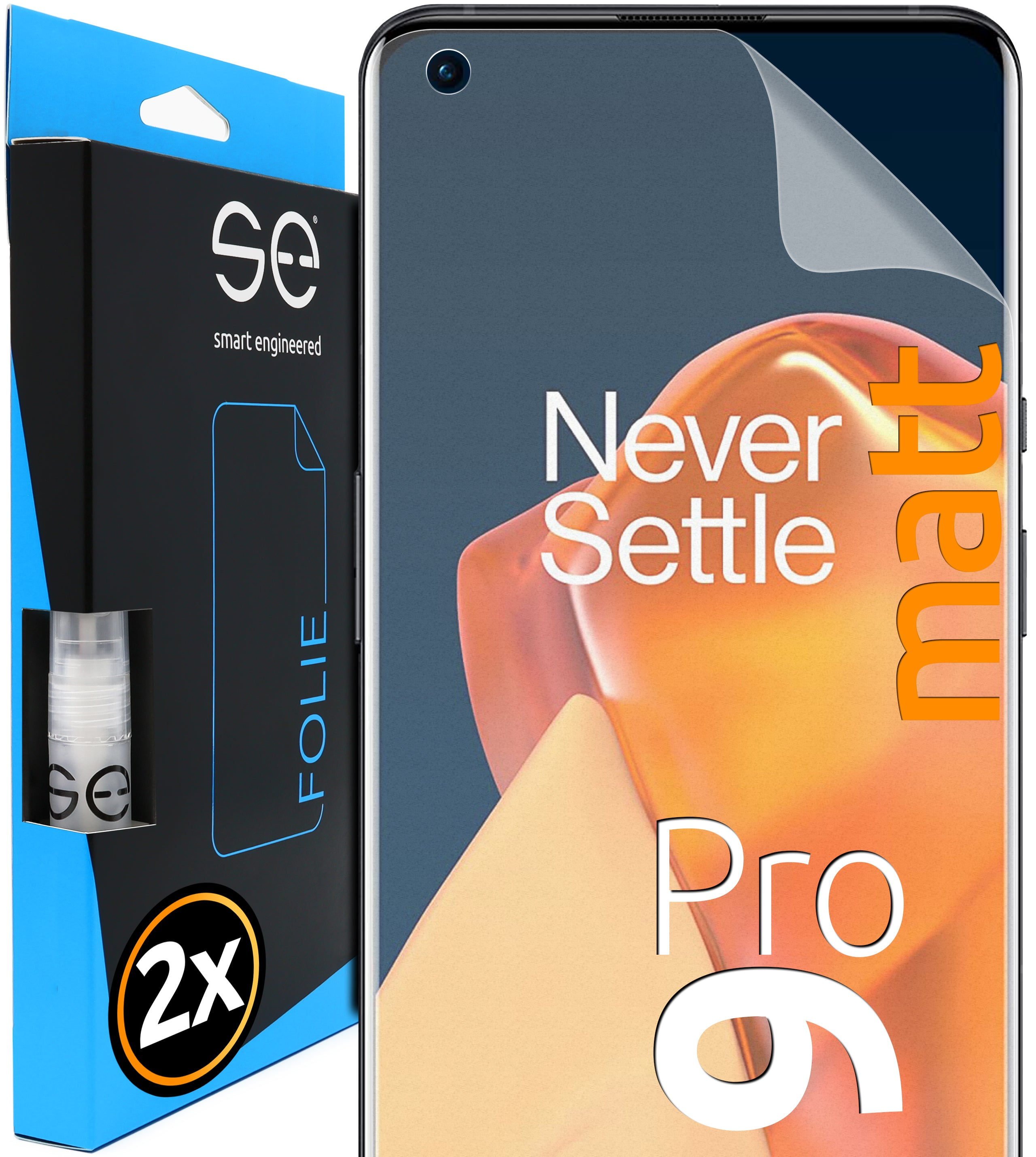 SMART ENGINEERED se® OnePlus (entspiegelt) OnePlus Pro) 9 Schutzfolie(für 2x