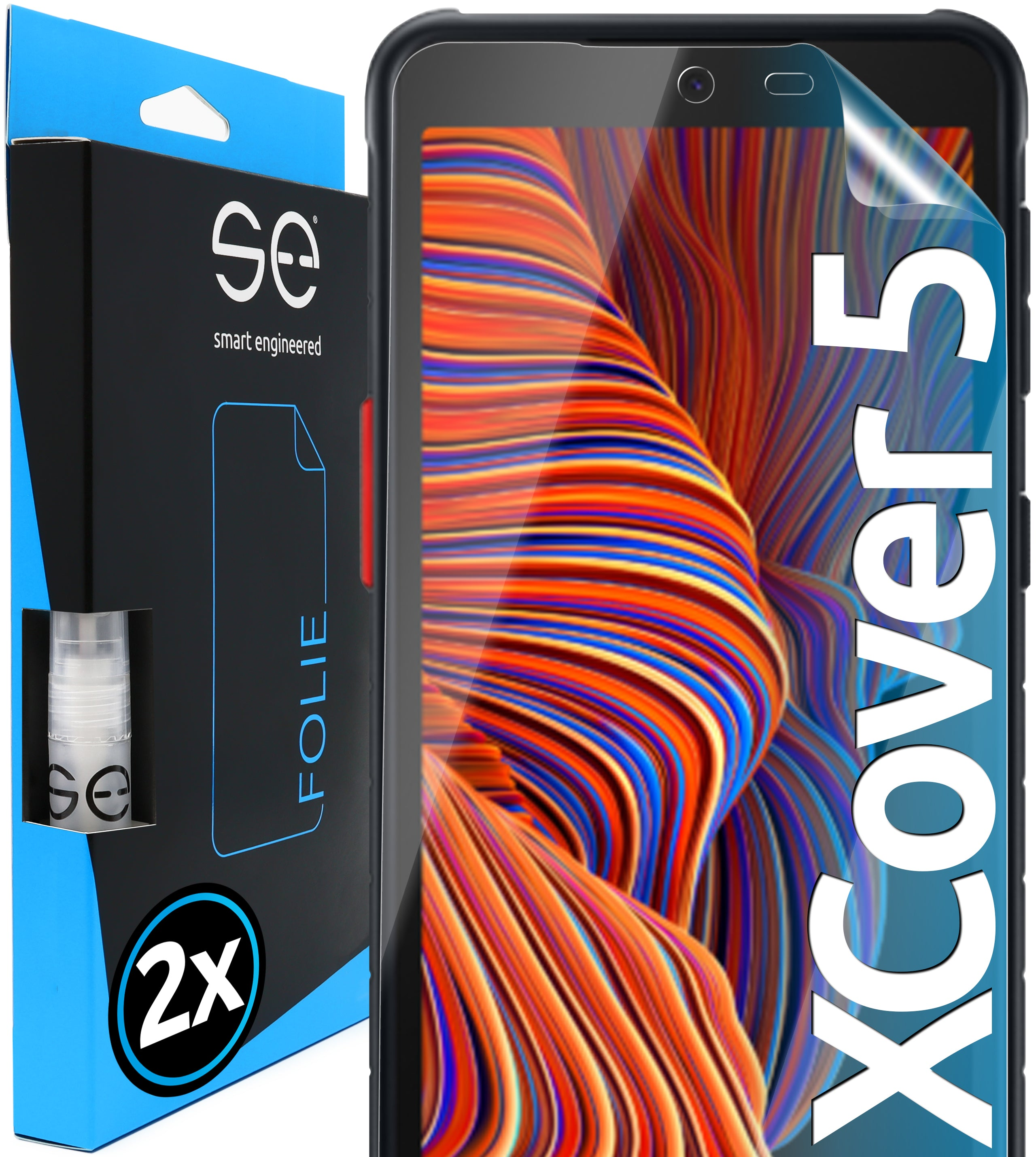 SMART ENGINEERED 2x Galaxy se® Samsung 5) XCover Schutzfolie(für