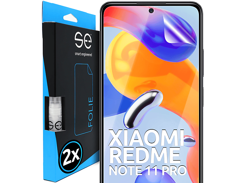 2x SMART se® Note Schutzfolie(für ENGINEERED Xiaomi Redmi Pro) 11