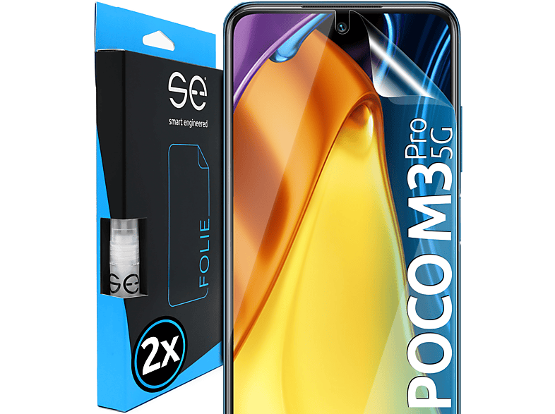 se® M3 SMART 2x Poco Pro Xiaomi ENGINEERED Schutzfolie(für 5G)