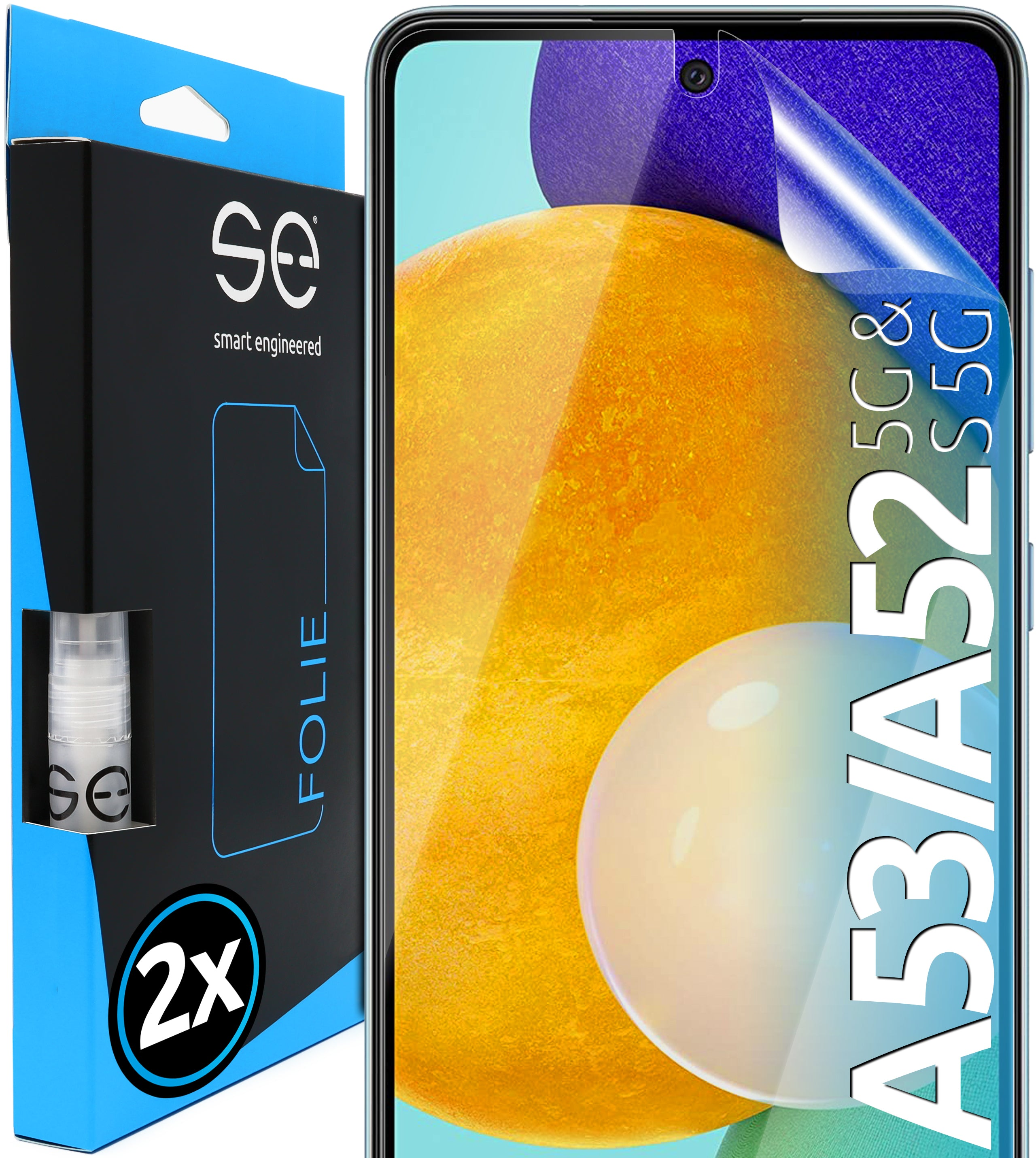 se® Galaxy SMART 2x Schutzfolie(für Samsung / A52 ENGINEERED A53)