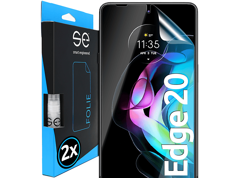 SMART ENGINEERED 2x se® Schutzfolie(für Motorola Edge 20) | Displayschutzfolien & Gläser