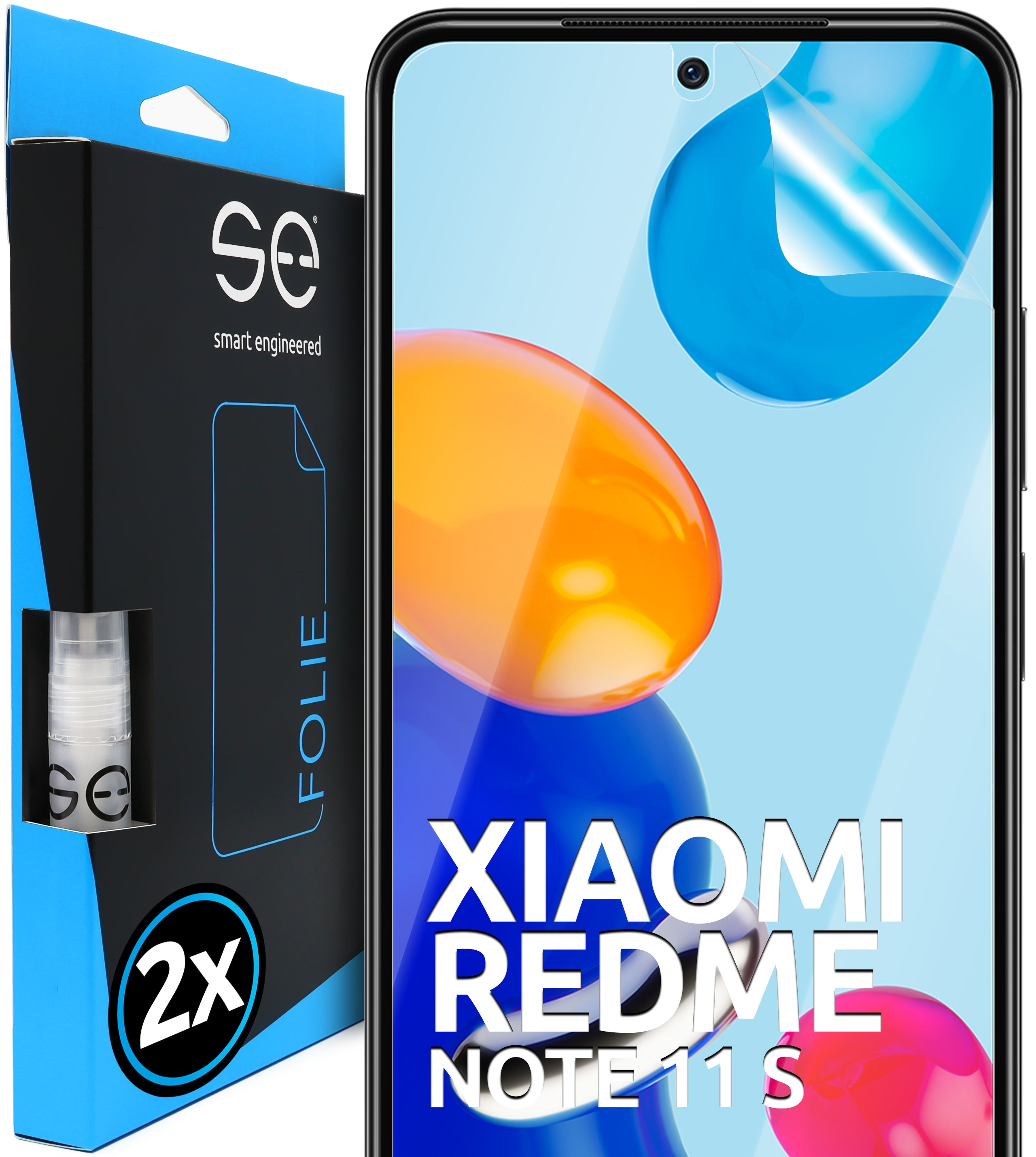 Redmi se® 2x Note Xiaomi Schutzfolie(für ENGINEERED 11s) SMART