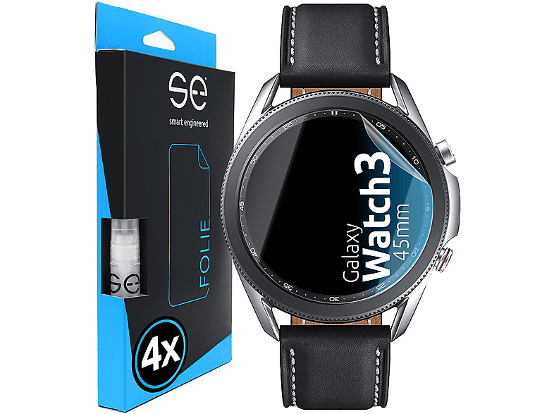 3 Samsung Watch SMART (45mm)) 2x Galaxy Schutzfolie(für se® ENGINEERED