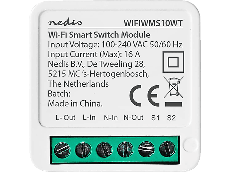 NEDIS WIFIWMS10WT Lichtschalter