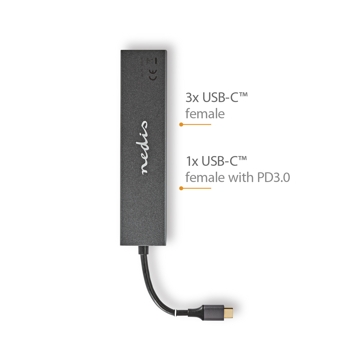 NEDIS UHUBU3470AT USB-Hub