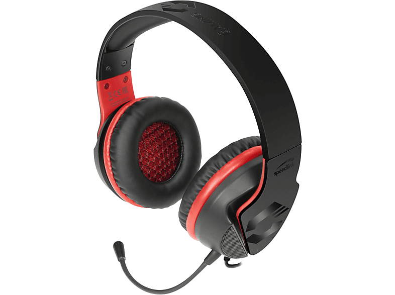 SPEEDLINK Over-ear HADOW, Gaming-Headset Schwarz/Rot