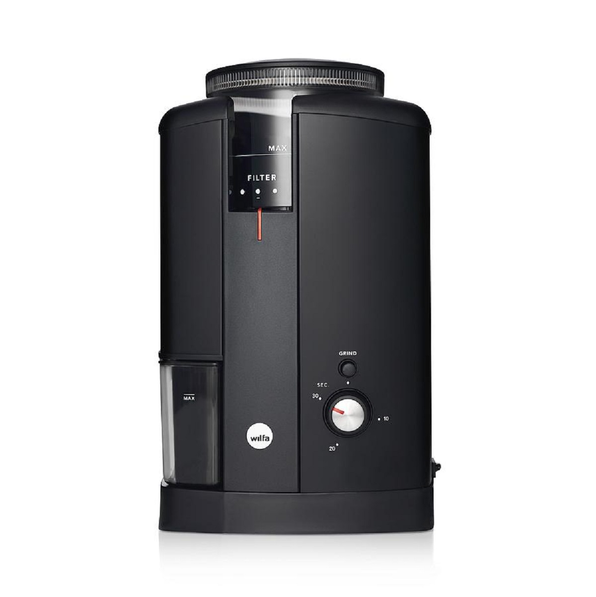 WILFA Svart Aroma CGWS-130B Schwarz Kaffeemühle Mahlscheiben Watt, aromaschonende und in Konische (130 Messerqualität)