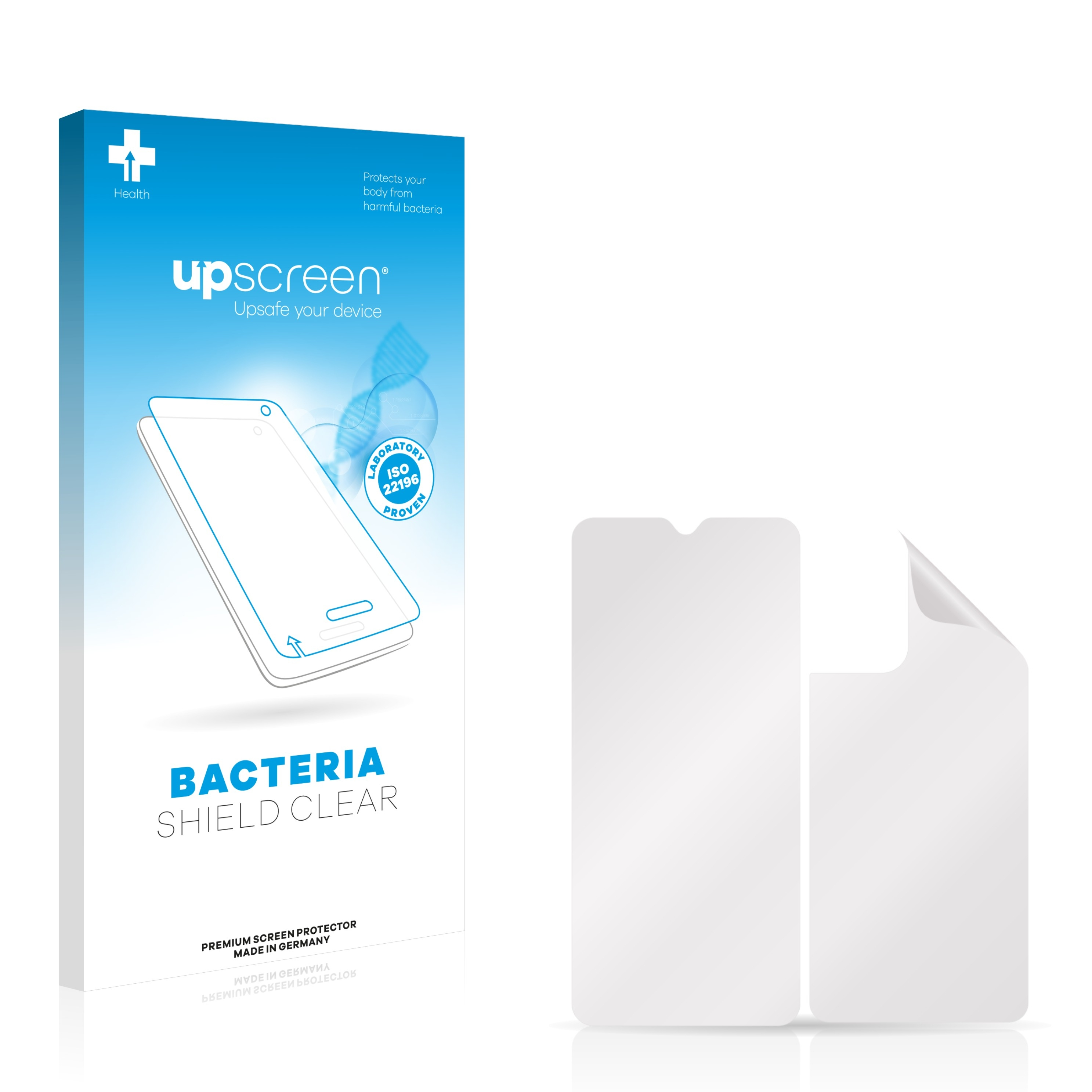 UPSCREEN antibakteriell klare Schutzfolie(für Galaxy Samsung A23 5G (Display+Rückseite))