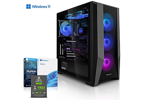 PC gaming - MEGAPORT PC Gaming Victory AMD, Ryzen 7, 32 GB RAM, 2000 GB SSD, Windows 11 Home (64 Bit), Windows 11, negro