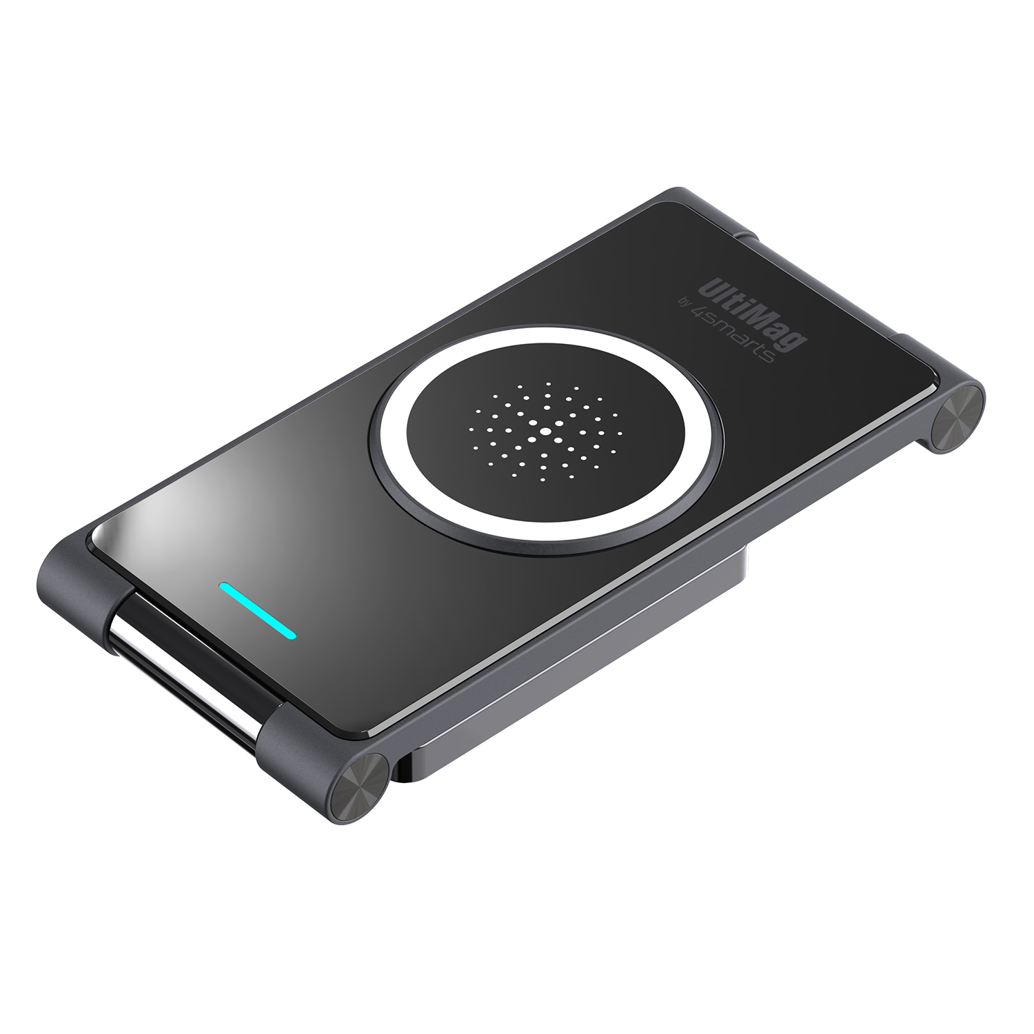 4SMARTS Wireless Charger UltiMag Mehrfarbig Wireless Universal, Charger 22,5W TrioFold schwarz