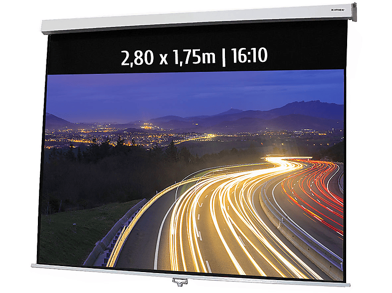 Pantalla De Proyección Manual KIMEX 220x165cm 4:3 Con Sistema Autolock Y SRC, Ideal Para Oficinas Y Colegios