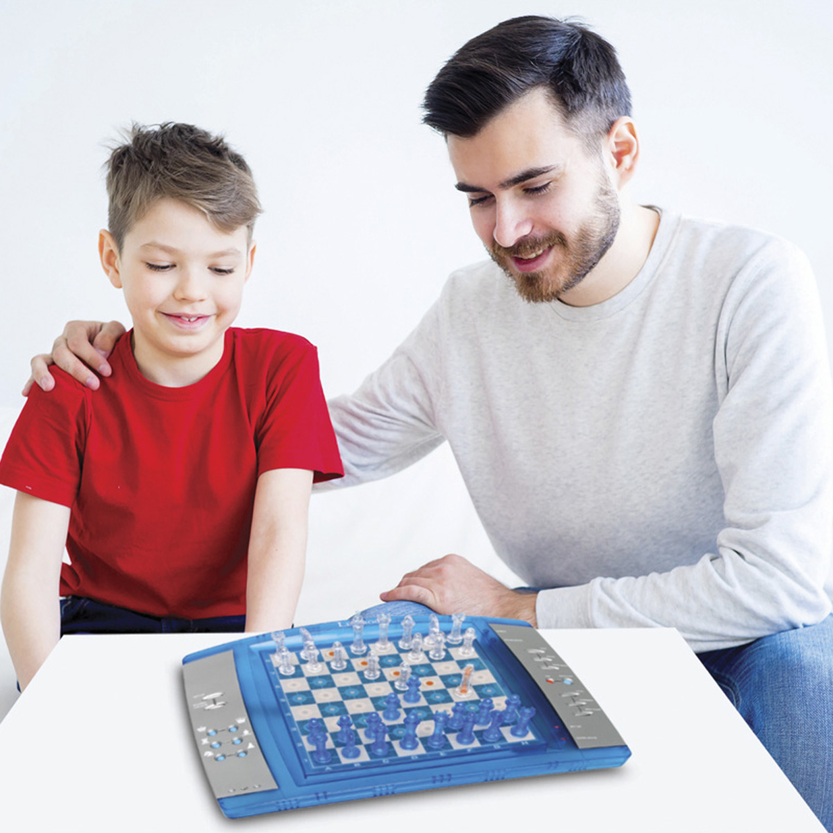 ChessLight® Blau Schachcomputer, LEXIBOOK