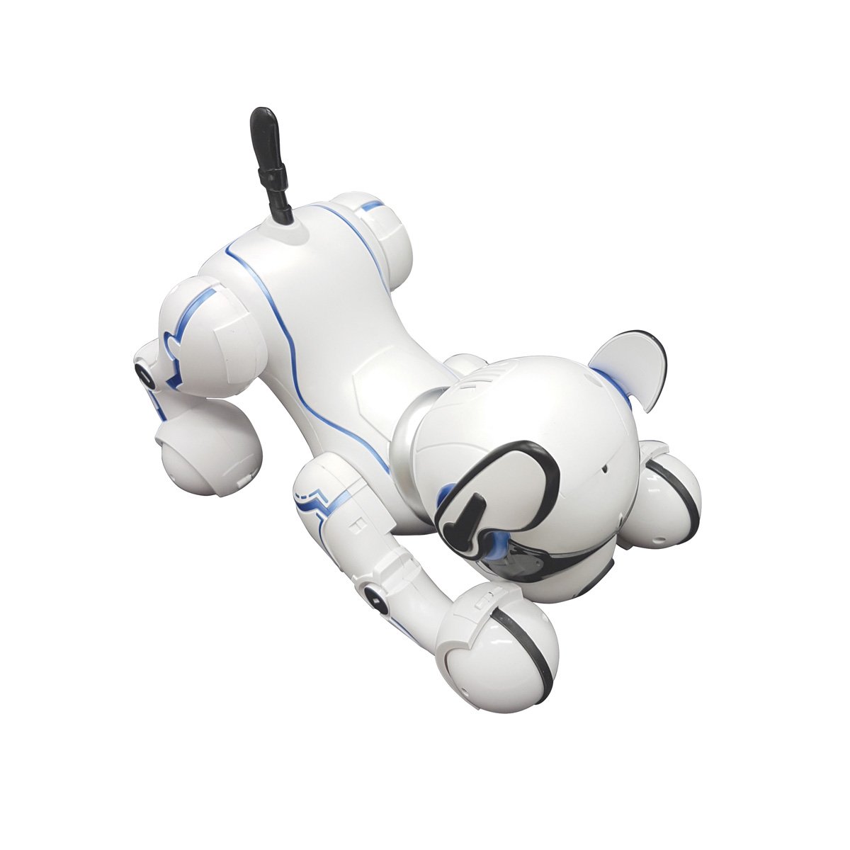 LEXIBOOK POWER PUPPY Programmierbarer Roboterhund Lernroboter, Schwarz/Weiß