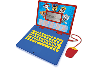 LEXIBOOK PAW Patrol Lernlaptop - Zweisprachig (Deutsch/Englisch) Lerncomputer, Blau/Rot