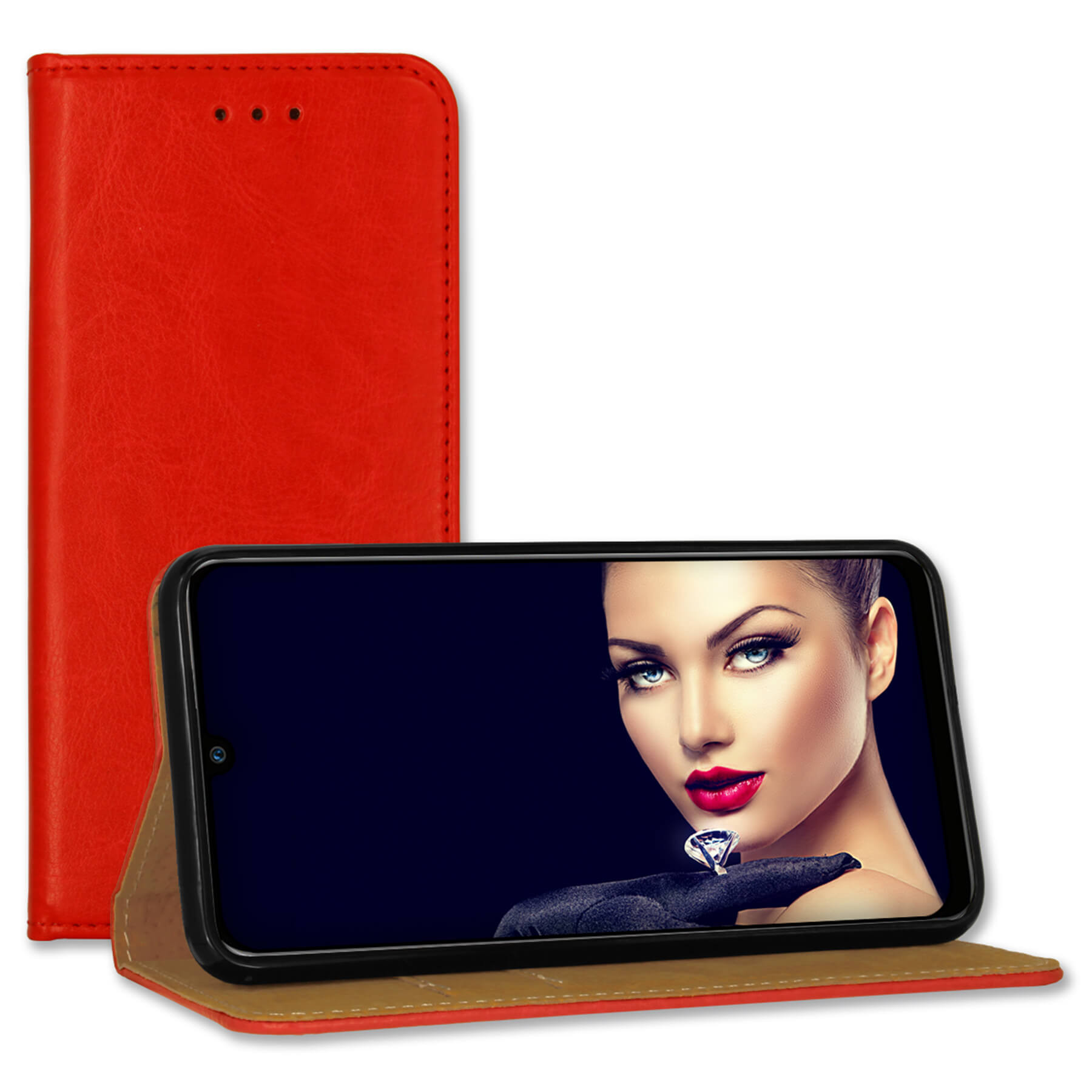 ENERGY Samsung, MORE Business MTB Klapphülle, S21 FE, Rot Galaxy Bookcover,