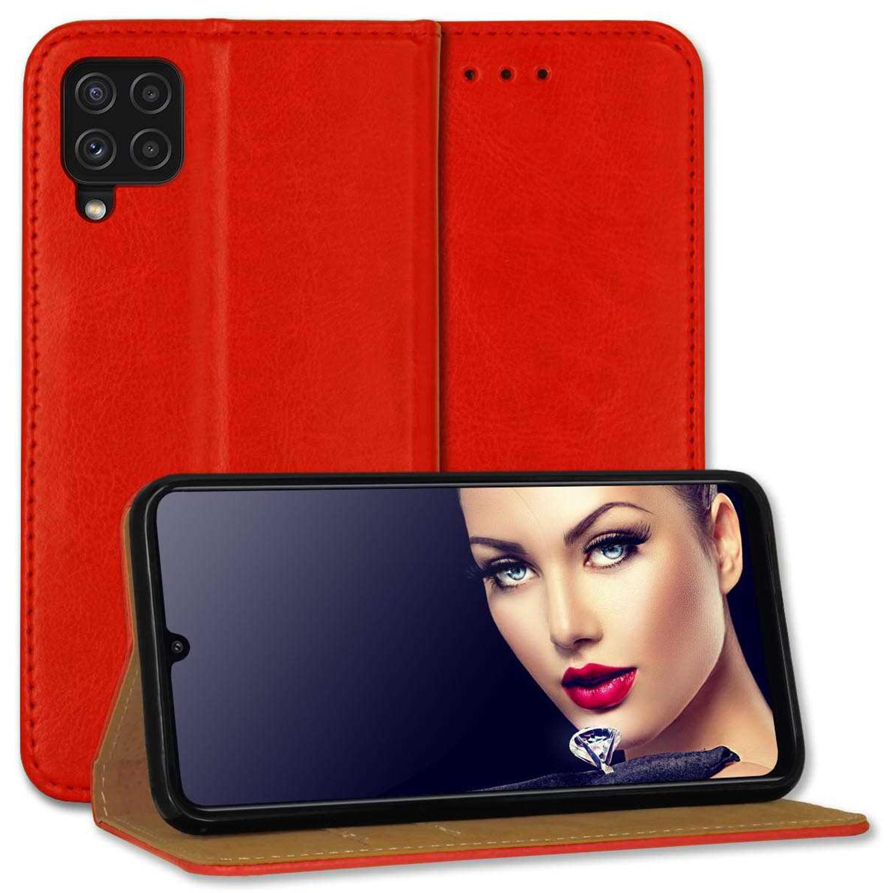 MTB MORE Klapphülle, rot, Galaxy - Business (SM-A225, Galaxy 4G Bookcover, Samsung A22 A22 Rot ENERGY 6.4\'\') 4G