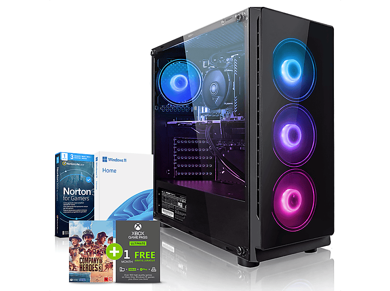 MEGAPORT Gaming PC Scanner AMD Ryzen 7 5700X, Windows 11, Gaming PC , 16 GB RAM , 500 GB SSD , 0