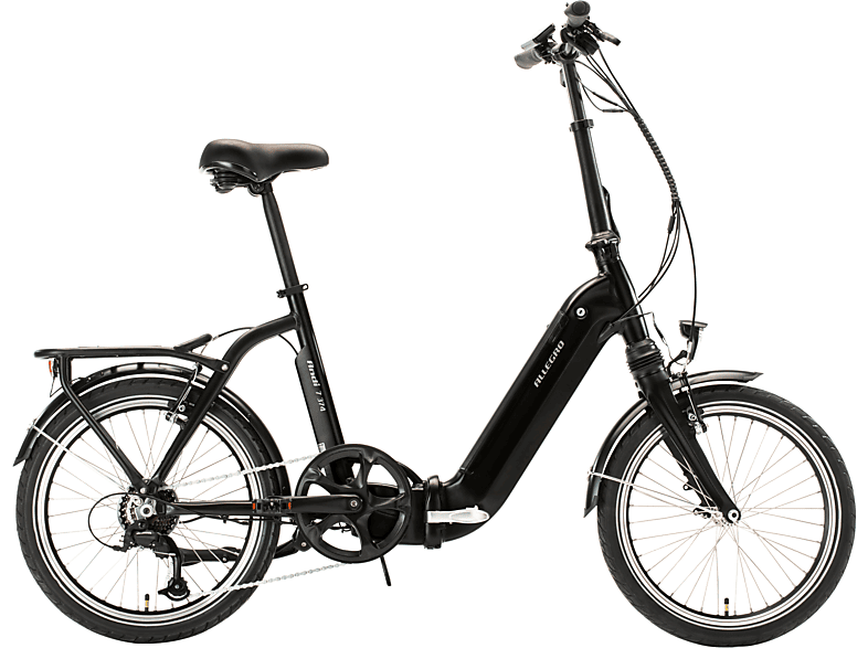ALLEGRO Andi 7 374 Kompakt-/Faltrad (Laufradgröße: 20 Zoll, Rahmenhöhe: 42  cm, Unisex-Rad, 374, schwarz) | SATURN
