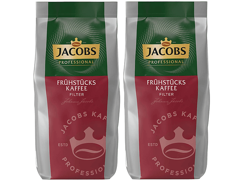 JACOBS Professional Frühstückskaffee 2x1 kg Filterkaffee (Filtermaschinen, French Press)