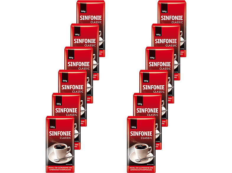 JACOBS SINFONIE Classic 12x500 g Filterkaffee (Filtermaschinen, French Press)