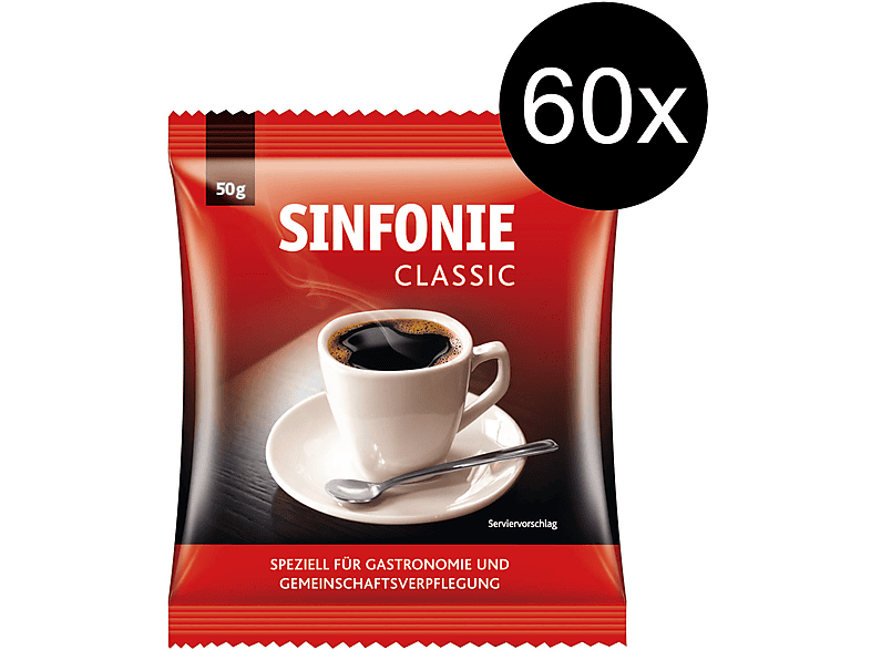JACOBS SINFONIE Classic 60 Portionen à 50 g Filterkaffee (Filter, French Press)