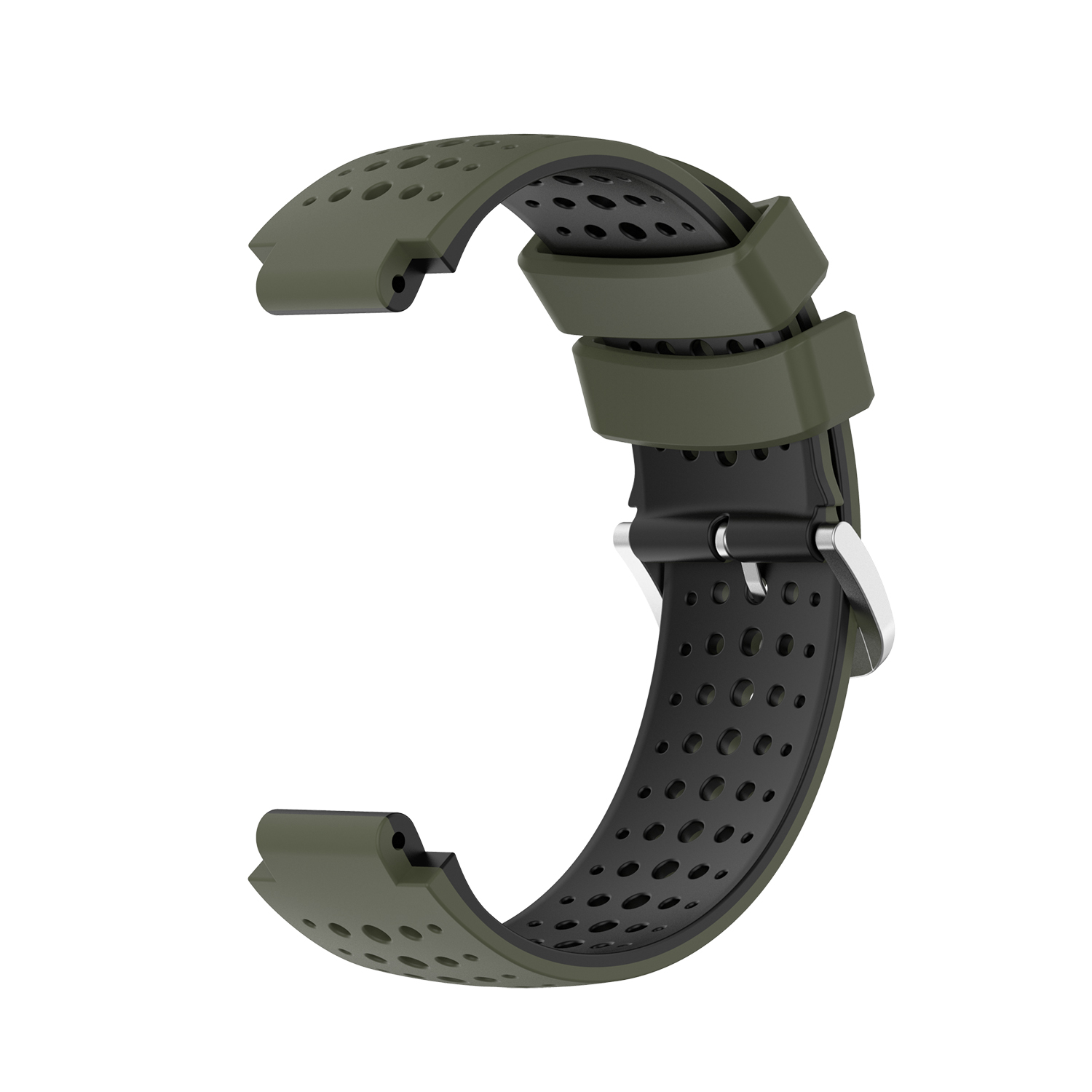 220, Armeegrün/Schwarz INF Garmin, Silikon, Uhrenarmband Ersatzarmband, Forerunner