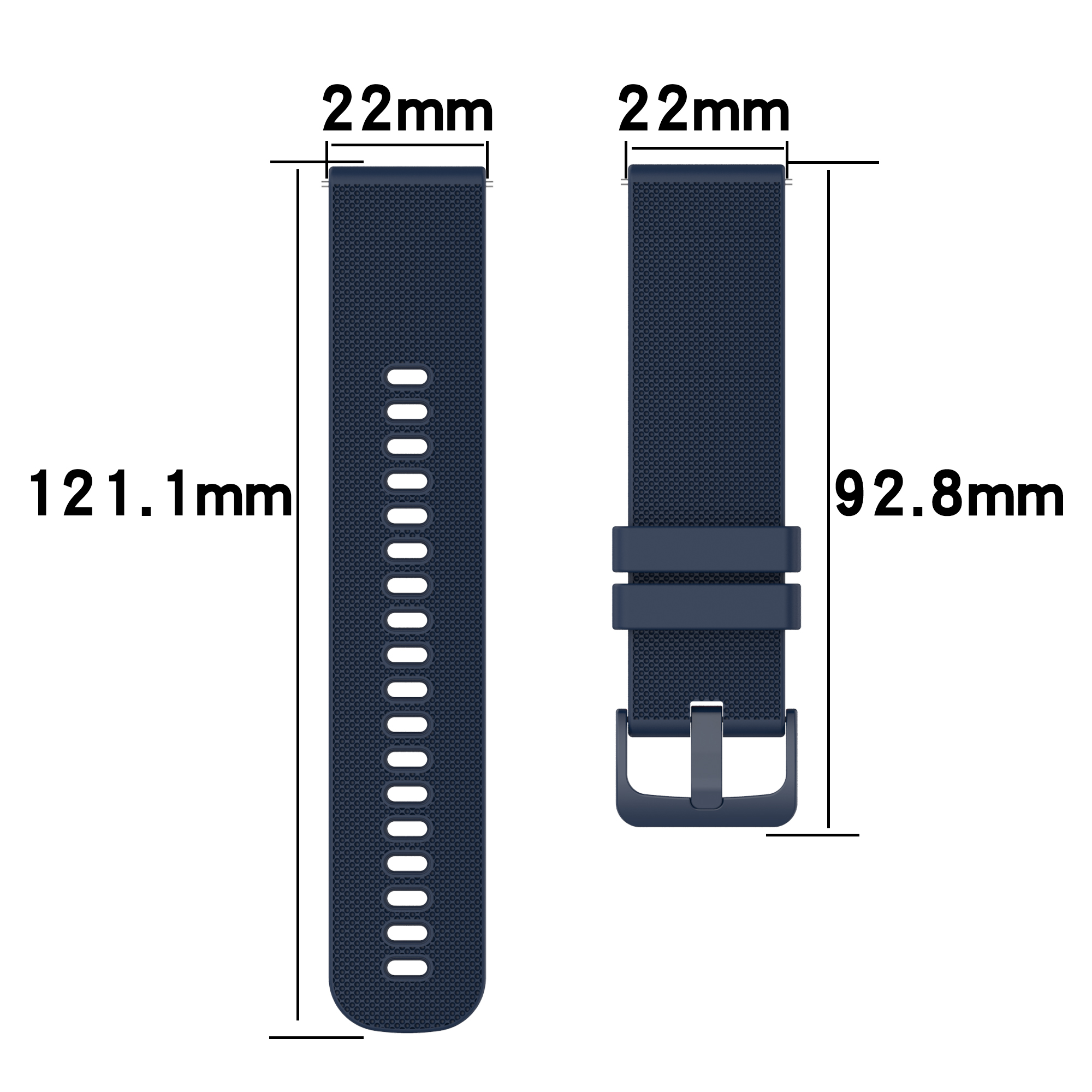 INF Armband Watch 5, Samsung, Schwarz/Grau Silikon, Galaxy Ersatzarmband,