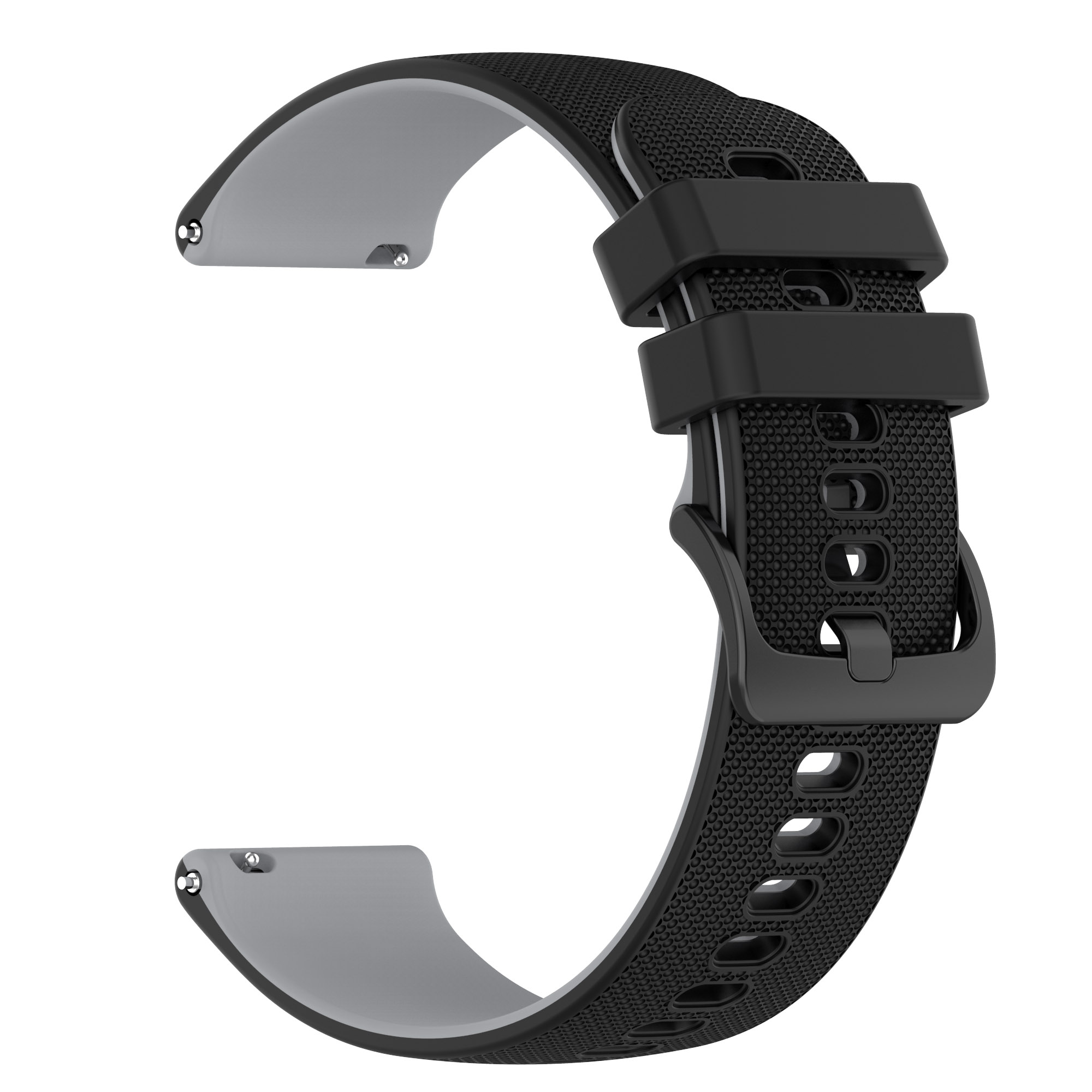 Grau/Schwarz Watch INF Armband Ersatzarmband, 5, Samsung, Galaxy Silikon,
