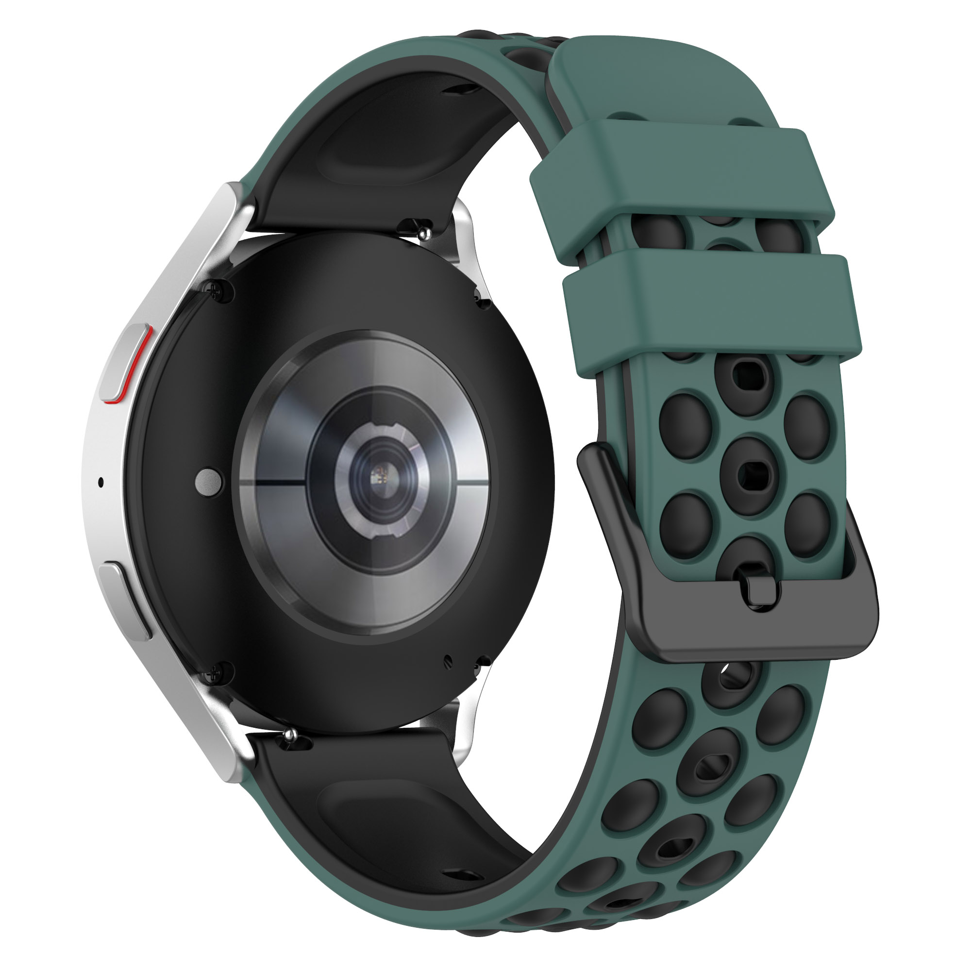 Galaxy mm), dunkelgrün/schwarz Watch3 Samsung, Ersatzarmband, Silikon, INF (45 Uhrenarmband