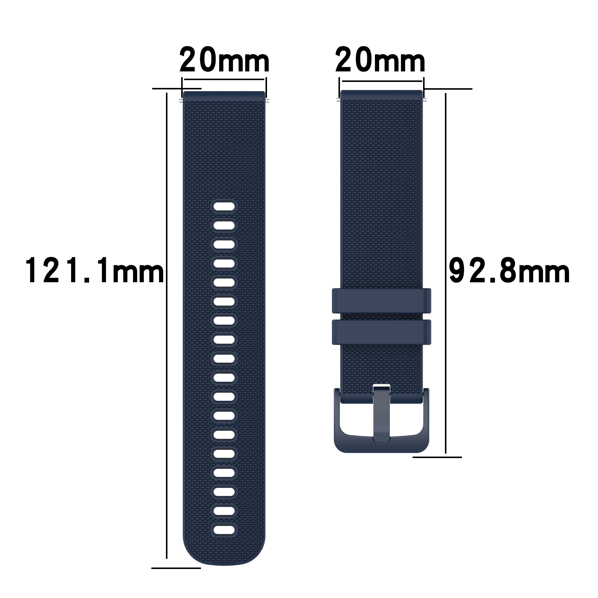 INF Armband Silikon, Ersatzarmband, Galaxy Weiß/Schwarz Watch Samsung, 5
