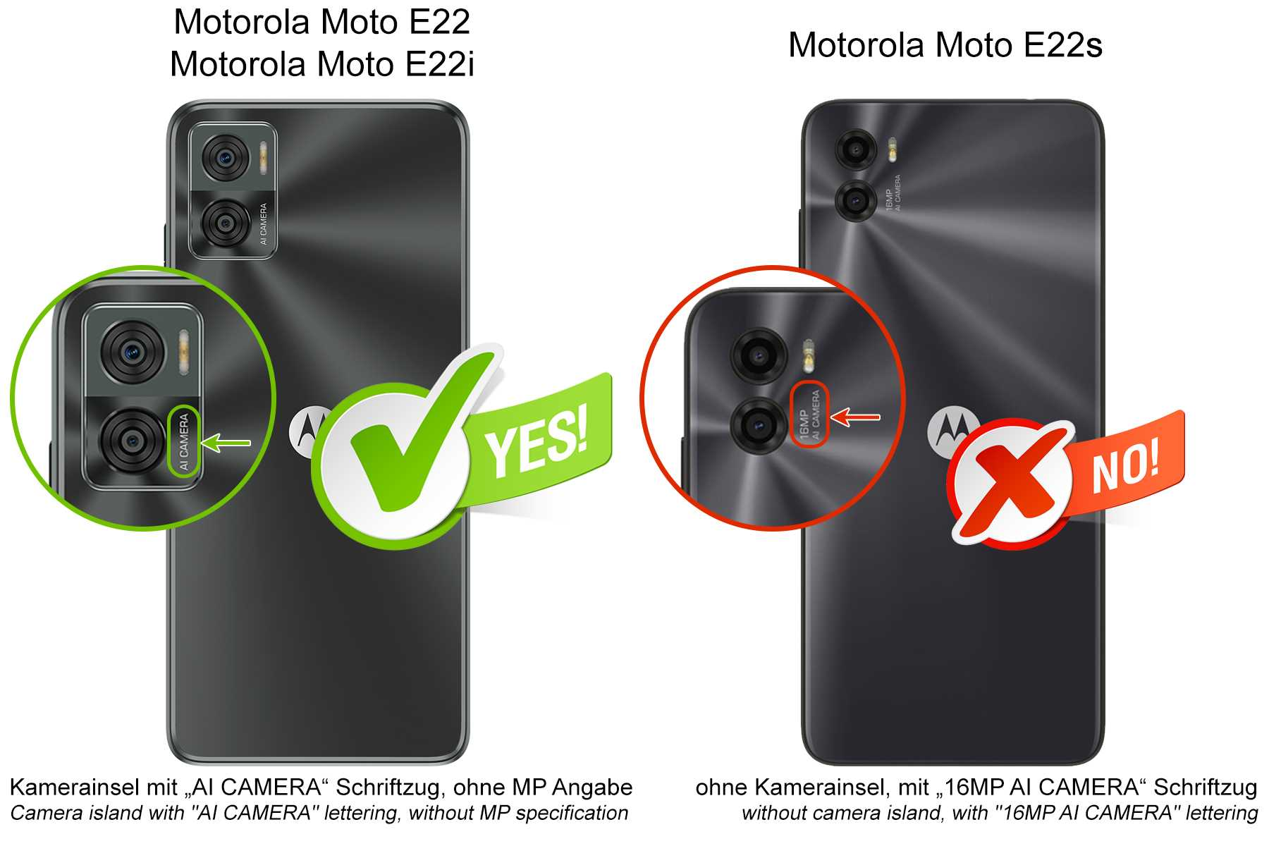 MORE Motorola, Smart Magnet E22i, Bookcover, Moto ENERGY Klapphülle, Rot Moto MTB E22,