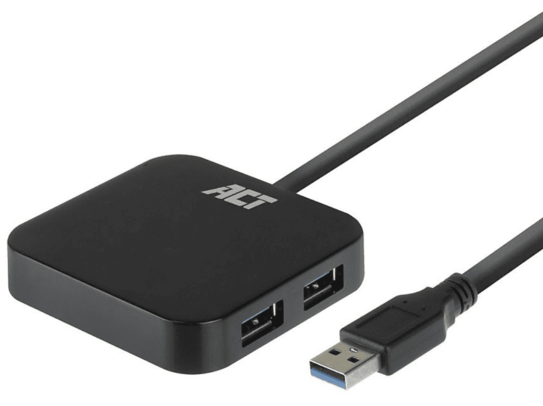 ACT AC6305, Hub, USB Schwarz