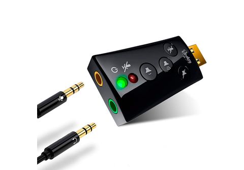 Adaptador Usb A Jack 3.5 Audio Y Microfono Tarjeta Sonido