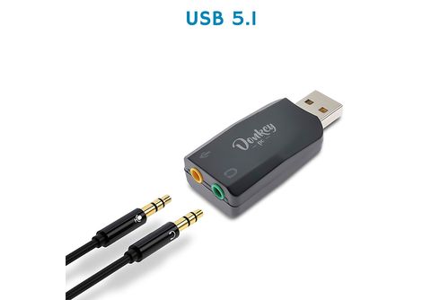 Tarjeta de Sonido USB 5.1 - DONKUSB51EX Donkey pc