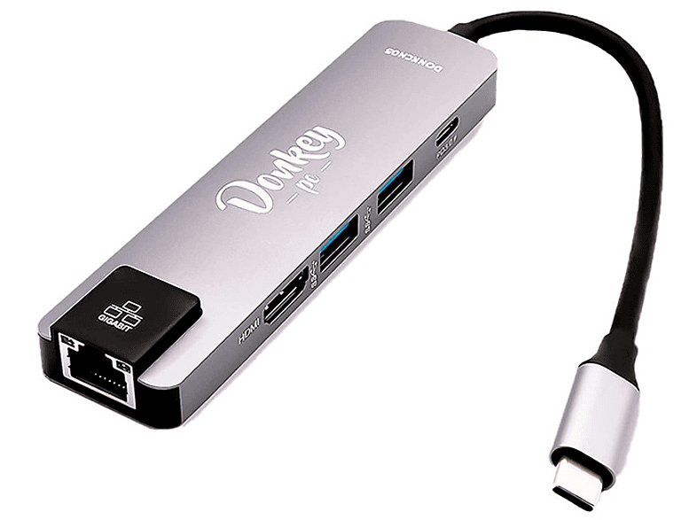 DUB-M520 Hub USB-C 5 en 1 con HDMI/Ethernet y suministro eléctrico