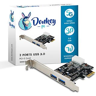 Tarjeta controladora 2 puertos USB - Donkey pc DONKPCIE2P3