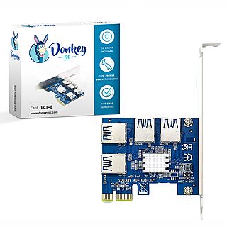 Tarjeta PCIe Riser Card - Donkey pc DONKPCIE16XRISER, Plata